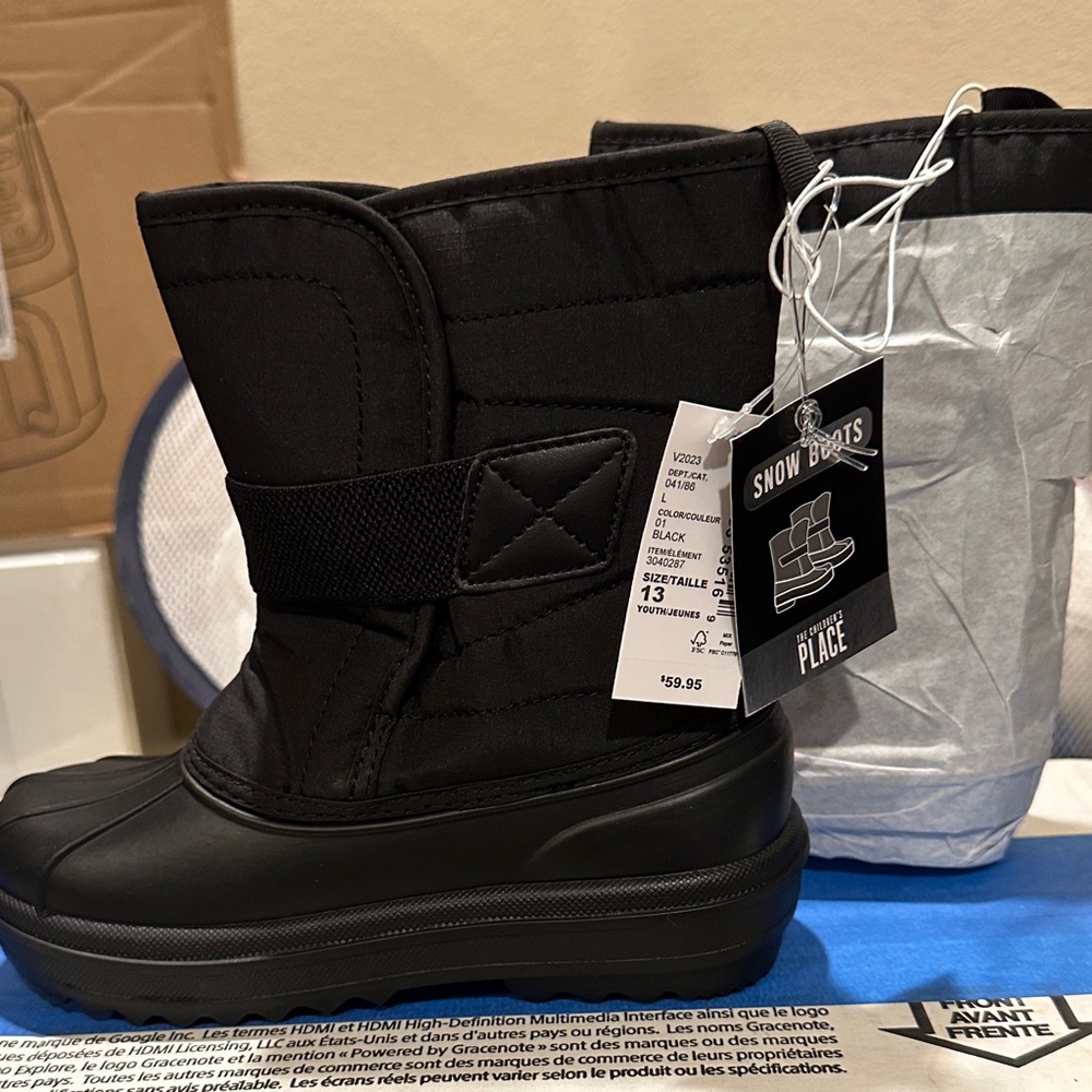 The Children's Place Black Kids Boots